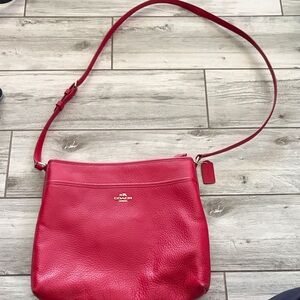 Coach Vibrant Red Crossbody Bag